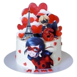 Торт Леди Баг и Супер Кот с фотопечатью №2954