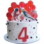 Торт Леди Баг на 4 года №2190