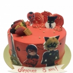 Торт Леди Баг на 8 лет №1229