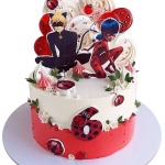 Торт Леди Баг с леденцами №2186