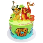 Торт Лео и Тиг с фотопечатью №2742
