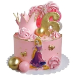 Торт Рапунцель с короной №2648