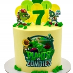 Торт Растения против зомби без мастики №1832