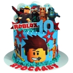 Торт Роблокс на 10 лет №2724