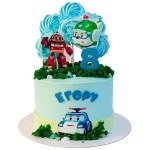 Торт Робокар Поли на 8 лет №2697