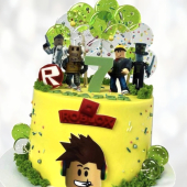 Торт Roblox на 7 лет TR7L0013479 фото и оформление торта