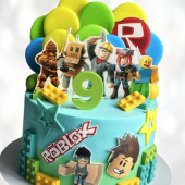 Торт Roblox на 9 лет TR9L0013481 фото и оформление торта