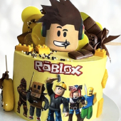 Торт Roblox со сладостями TRSS0013483 фото и оформление торта