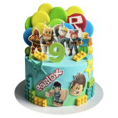 Торт Роблокс на 9 лет №2961