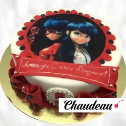 Торт Леди Баг на пять лет TLBP013416 фото и оформление торта