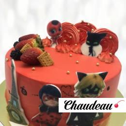 Торт Леди Баг на восемь лет TLBV013418 фото и оформление торта