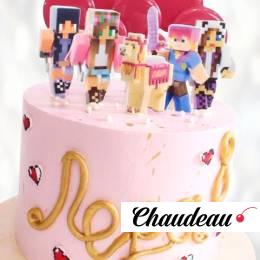 Торт Майнкрафт розового цвета TMRC013436 фото и оформление торта