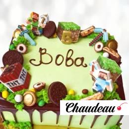 Торт Minecraft динамит и блоки TMDB013437 фото и оформление торта