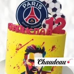 Торт Лионель Месси ПСЖ TLMP013452 фото и оформление торта