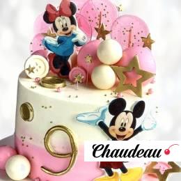 Торт Mickey и Minnie Mouse на 9 лет TMMM0013454 фото и оформление торта