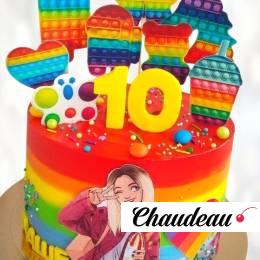 Торт Pop It и макарунс TPIM013456 фото и оформление торта