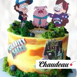 Торт Гравити Фолз: Пухля и ребята TGFP013461 фото и оформление торта