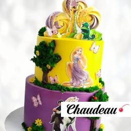 Торт Рапунцель на четыре года TRCH013467 фото и оформление торта