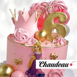 Торт Рапунцель с золотой короной TRZK013469 фото и оформление торта