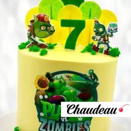 Торт Plants vs Zombies кремовый TPVZ013470 фото и оформление торта