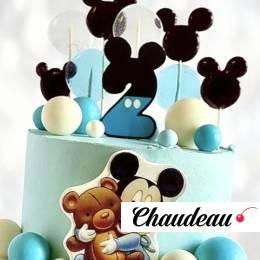 Торт Микки Маус и медвежонок TMMM0013486 фото и оформление торта