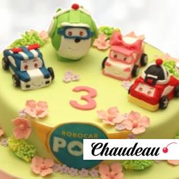 Торт Robocar Poli на 3 года TRP30013487 фото и оформление торта