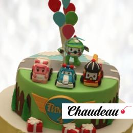 Торт Робокар Поли на 4 года TRP40013489 фото и оформление торта