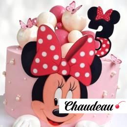 Торт Minnie Mouse на 3 года TMM30013495 фото и оформление торта