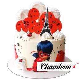 Торт Леди Баг с Эйфелевой Башней №2694 Торт Леди Баг с Эйфелевой Башней №2694