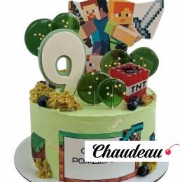 Торт Майнкрафт на день рождения №2088