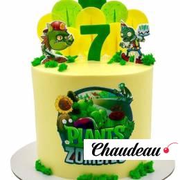 Торт Растения против зомби без мастики №1832 Торт Растения против зомби без мастики №1832