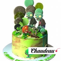 Торт Растения против зомби из крема №1872 Торт Растения против зомби из крема №1872