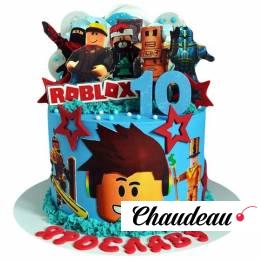 Торт Роблокс на 10 лет №2724