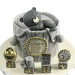 Торт на годик с метрикой TGM0013594