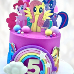 Торт розовый My Little Pony TRML013502 фото и оформление торта