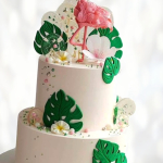 Торт с розовым фламинго TRF00013508 фото и оформление торта