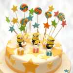 Торт Миньоны с леденцами TML00013510 фото и оформление торта