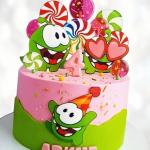 Торт с Ам Нямом на 4 года TAN40013529 фото и оформление торта