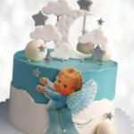 Торт ангелочек и облака TAO00013531 фото и оформление торта