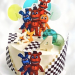 Торт Аниматроники на 4 года TA4G0013537 фото и оформление торта