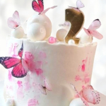 Торт бабочки на 2 года TB2G013551 фото и оформление торта