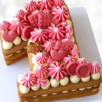 Торт на 1 год без мастики T1GM013554 фото и оформление торта