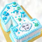 Торт первый день рождения TPDR013569 фото и оформление торта