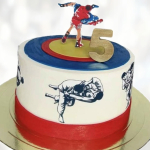 Торт с борцами на ковре TBK0013573 фото и оформление торта