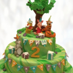 Торт Винни Пух и все-все-все TVPV013586 фото и оформление торта