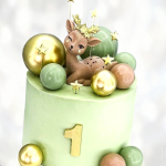 Торт Бэмби на один годик TBOG013597 фото и оформление торта