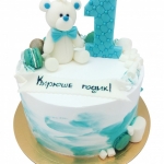 Торт Мишка в бабочке №1394