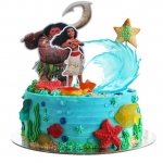 Торт Моана с волной №2182