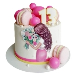 Торт на 13 лет с шарами №2805
