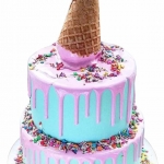 Торт с вафельным рожком №2533